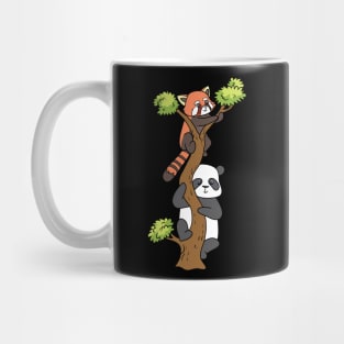 Pandas on a tree Mug